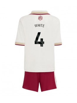 Arsenal Ben White #4 Dječji Rezervni Dres kompleti 2025-26 Kratak Rukavima (+ kratke hlače)